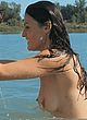 Lyne Renee nude, showing her tits in lake pics
