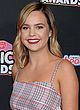 Bailee Madison busty & leggy in plaid gown pics