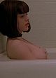 Rose McGowan naked pics - showing nude boobs in bathtub