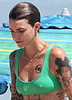 Ruby Rose shows pokies and ass in bikini pics