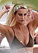 Ferne McCann tanning in brown bikini pics