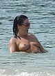 Jessie Wallace topless, showing tits in water pics