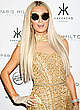 Paris Hilton posing in short dress pics
