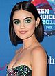 Lucy Hale busty & leggy in a sexy gown pics