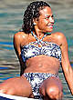 Christina Milian in bikini on a yacht pics