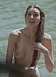 Sarah Beck Mather naked pics - showing tits and bush outdoor