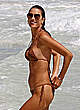 Alessandra Ambrosio in bikini on a beach in tulum pics