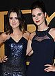 Laura Marano hot sisters in high-slit gowns pics