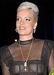 Lily Allen shows tits in sheer lace gown pics