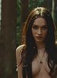 Megan Fox naked pics - topless but covered in outdoor