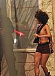 Halle Berry breast slip on the movie set pics
