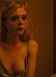 Elle Fanning braless, showing side-boobs pics