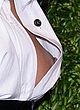 Chanel Iman left breast slip in public pics