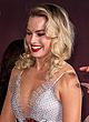 Margot Robbie shows big cleavage in hot gown pics