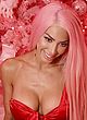 Farrah Abraham red lingerie & pantyless shoot pics