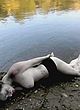 Rosemary Plain naked pics - lying outdoor, exposing boobs