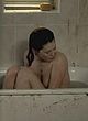 Anna Friel naked pics - flashing left boob in bathtub