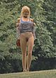 Yuliya Mayarchuk naked pics - flashing bush & ass outdoor