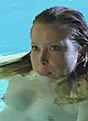 Emma Booth naked pics - showing tits in pool & talking