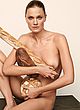 Constance Jablonski posing fully nude for magazine pics