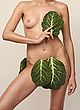 Constance Jablonski posing nude with vegetables pics