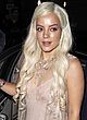 Lily Allen went out in a see thru nightie pics