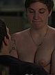 Lena Dunham nude, showing boobs, talking pics