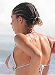Sahara Ray white thong bikini boob-slip pics
