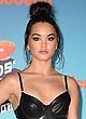 Paris Berelc busty in a tiny leather top pics