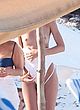 Candice Swanepoel topless in white swimsuit pics