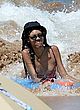 Zola Murphy naked pics - flashing her tits at the beach