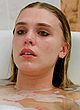 Gaia Weiss naked pics - showing nipples in bathtub