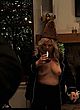 Paula Pell naked pics - displaying boobs & drinking