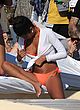 Jessica Aidi bikini nip slip at the beach pics