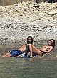 Heidi Klum naked pics - topless at the beach in ponza