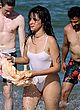 Camila Cabello naked pics - visible tits, seethru swimsuit