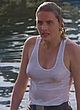 Denise Crosby nude boobs in wet seethru top pics