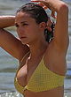 Nina Dobrev busty & booty in yellow bikini pics