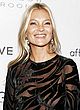 Kate Moss naked pics - see through black dress in nyc