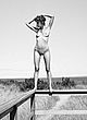 Paz de la Huerta naked pics - nude at the beach photo-shoot