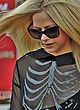 Avril Lavigne see through dress in la pics