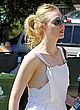 Elle Fanning nip slip while out in la pics