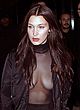 Bella Hadid naked pics - nip slip in a sheer top