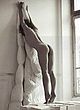 Milla Jovovich naked pics - fully nude posing in magazine