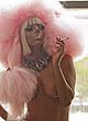 Lady Gaga naked pics - posing nude & smoking