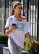 Alessandra Ambrosio leggings leaving a gym pics