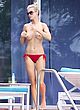 Joanna Krupa topless in a pool in miami pics