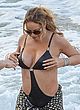 Mariah Carey naked pics - nipple slip at the beach