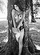 Micaela Schaefer naked pics - posing in the park