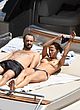 Sophie Marceau naked pics - topless sunbathing on a boat